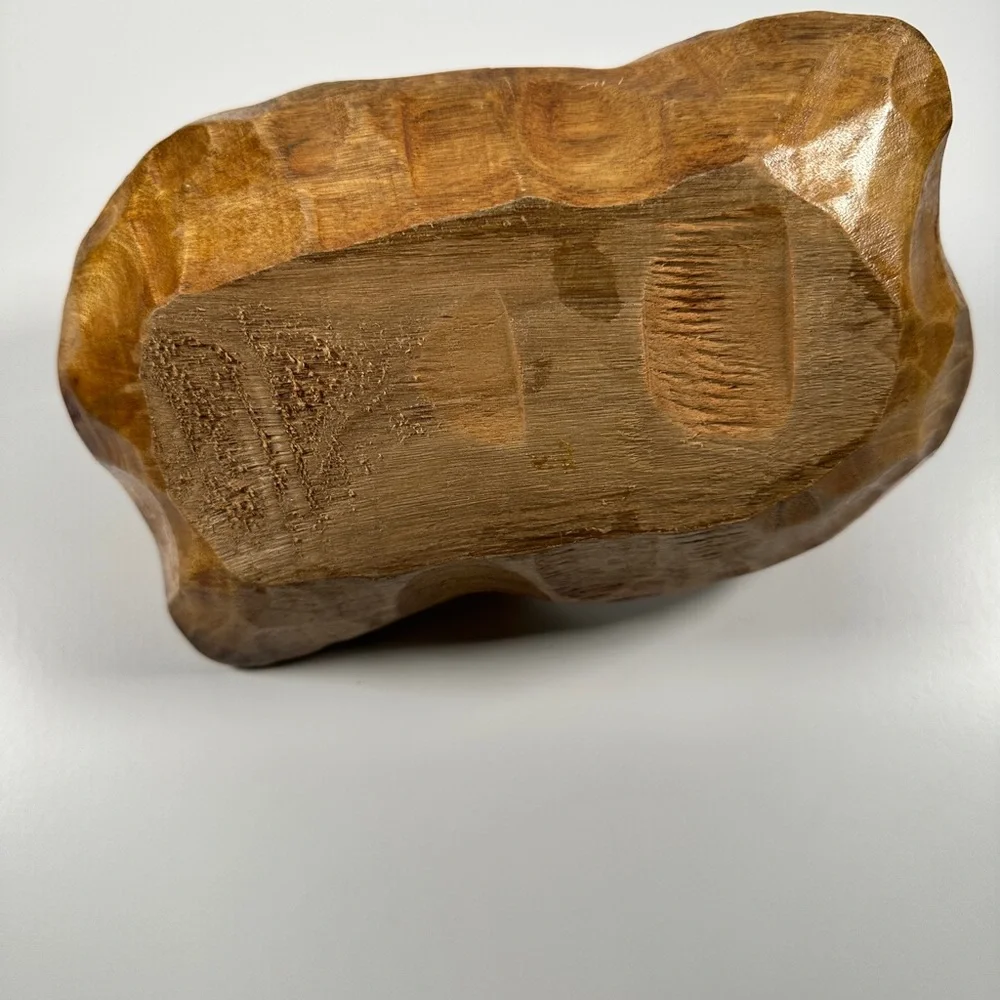 Handcrafted Wooden Art Bowl - Picture 4 of 9